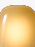 West Elm Gilmore glass mushroom table lamp in champagne - British product