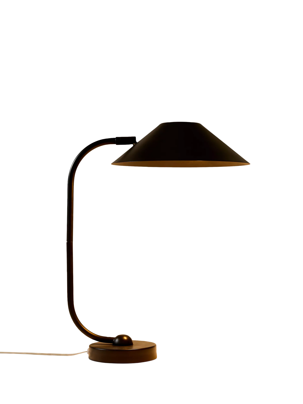West Elm Shiloh cone table lamp black, UK version