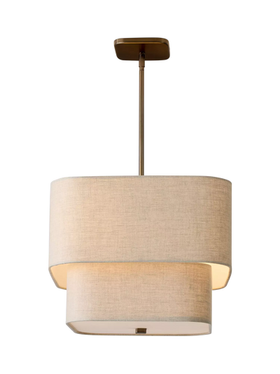 John Lewis West Elm Aleena Pendant Ceiling Light, White Natural- Buy online at McGrocer