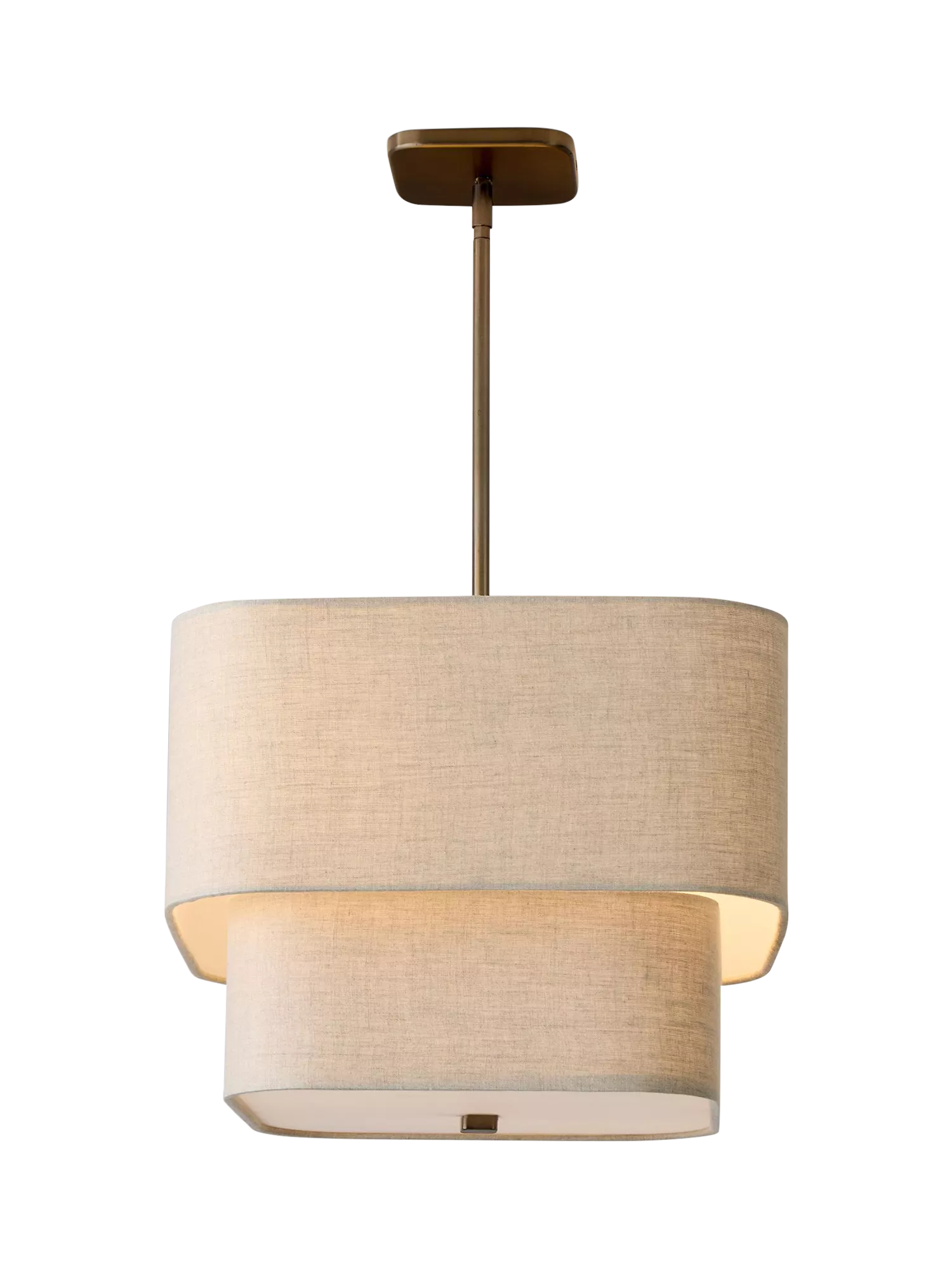 West Elm Aleena pendant ceiling light white natural - British product