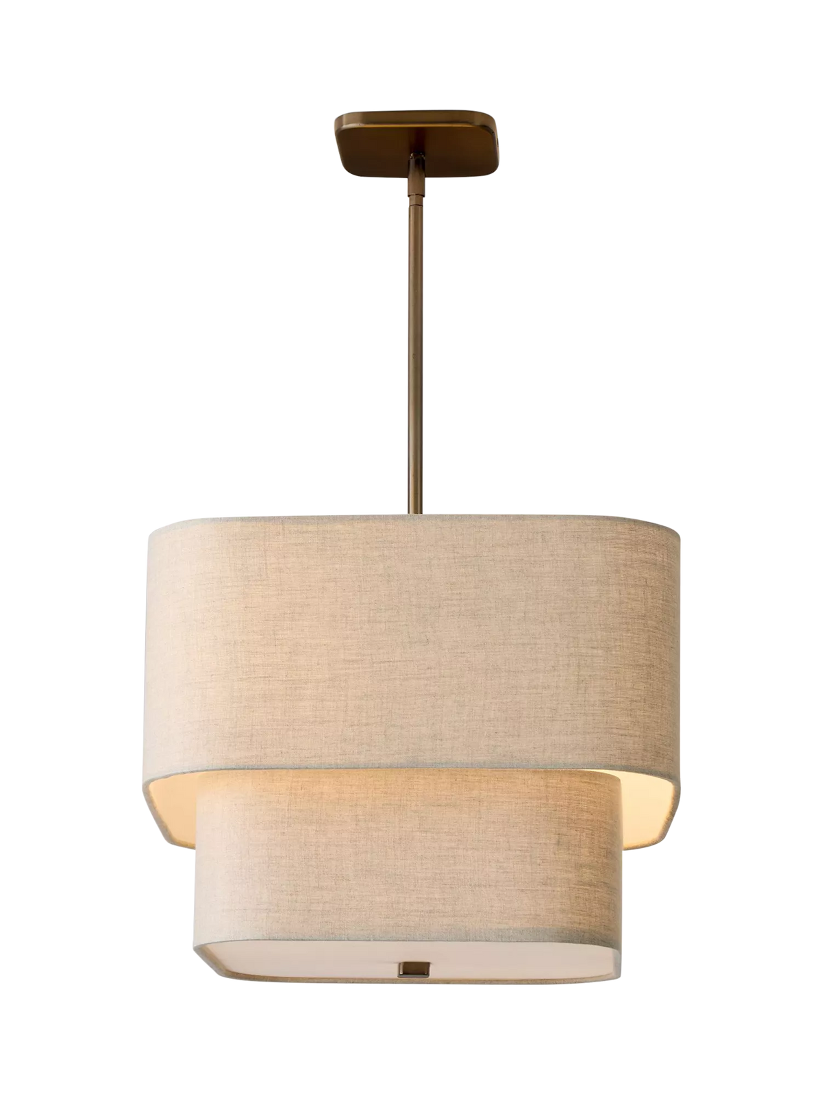 West Elm Aleena pendant ceiling light white natural - British product