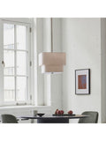 West Elm Aleena pendant ceiling light white natural - British product