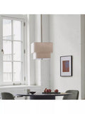 West Elm Aleena pendant ceiling light white natural - British product