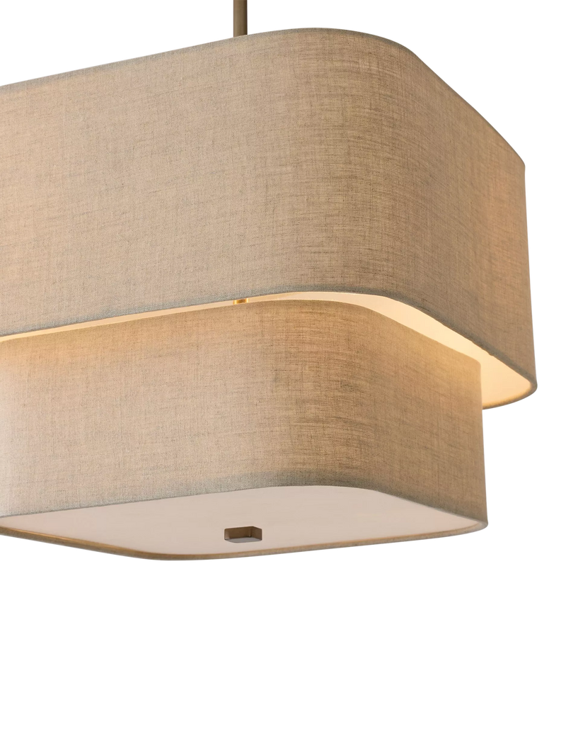 West Elm Aleena pendant ceiling light white natural - British product