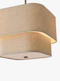 West Elm Aleena pendant ceiling light white natural - British product
