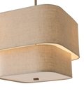West Elm Aleena pendant ceiling light white natural - British product