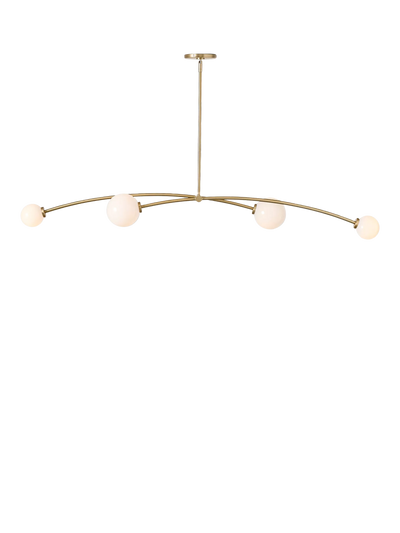 John Lewis West Elm Holling 4 Arm Ceiling Light, Metallic Bronze- Buy online at McGrocer