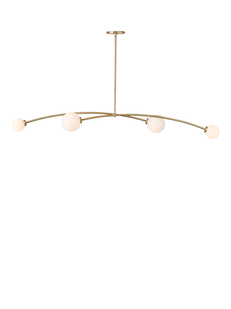 West Elm Holling 4 Arm Ceiling Light metallic bronze - British product
