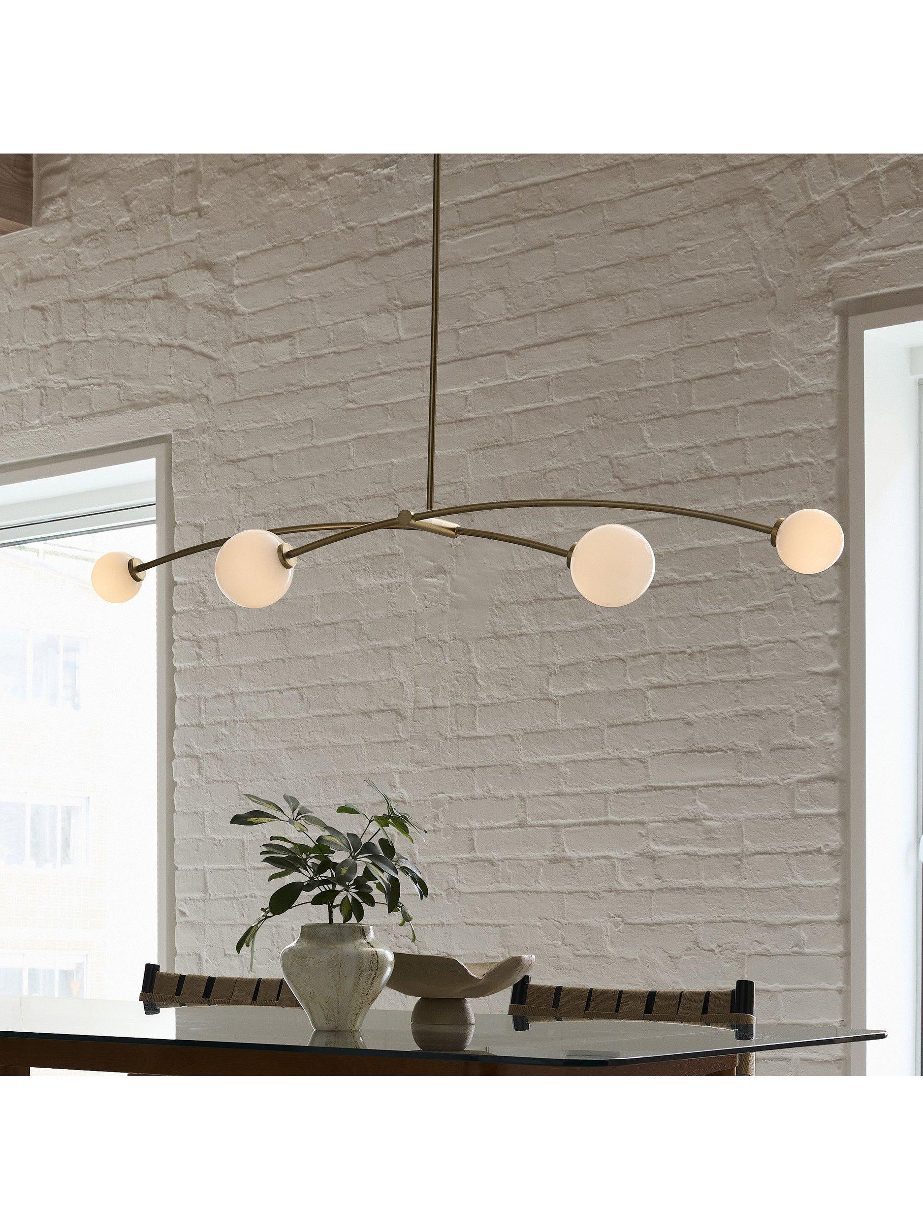 West Elm Holling 4 Arm Ceiling Light metallic bronze - British product