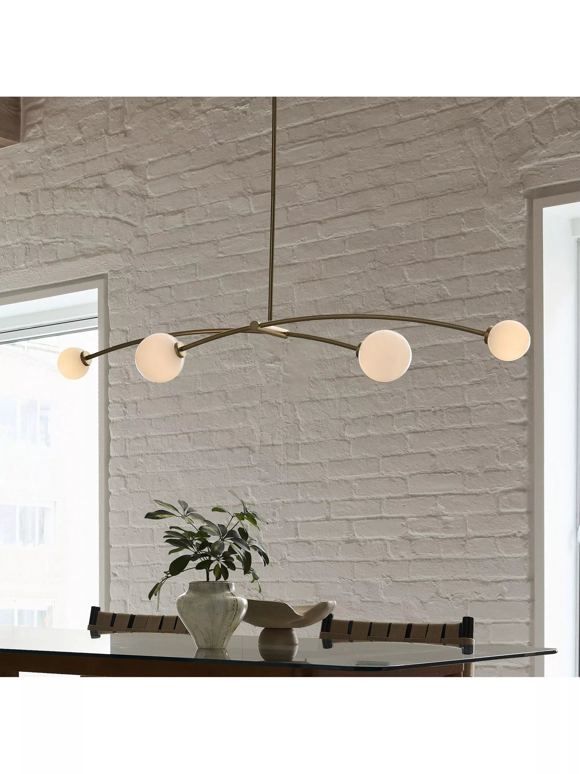 West Elm Holling 4 Arm Ceiling Light metallic bronze - British product