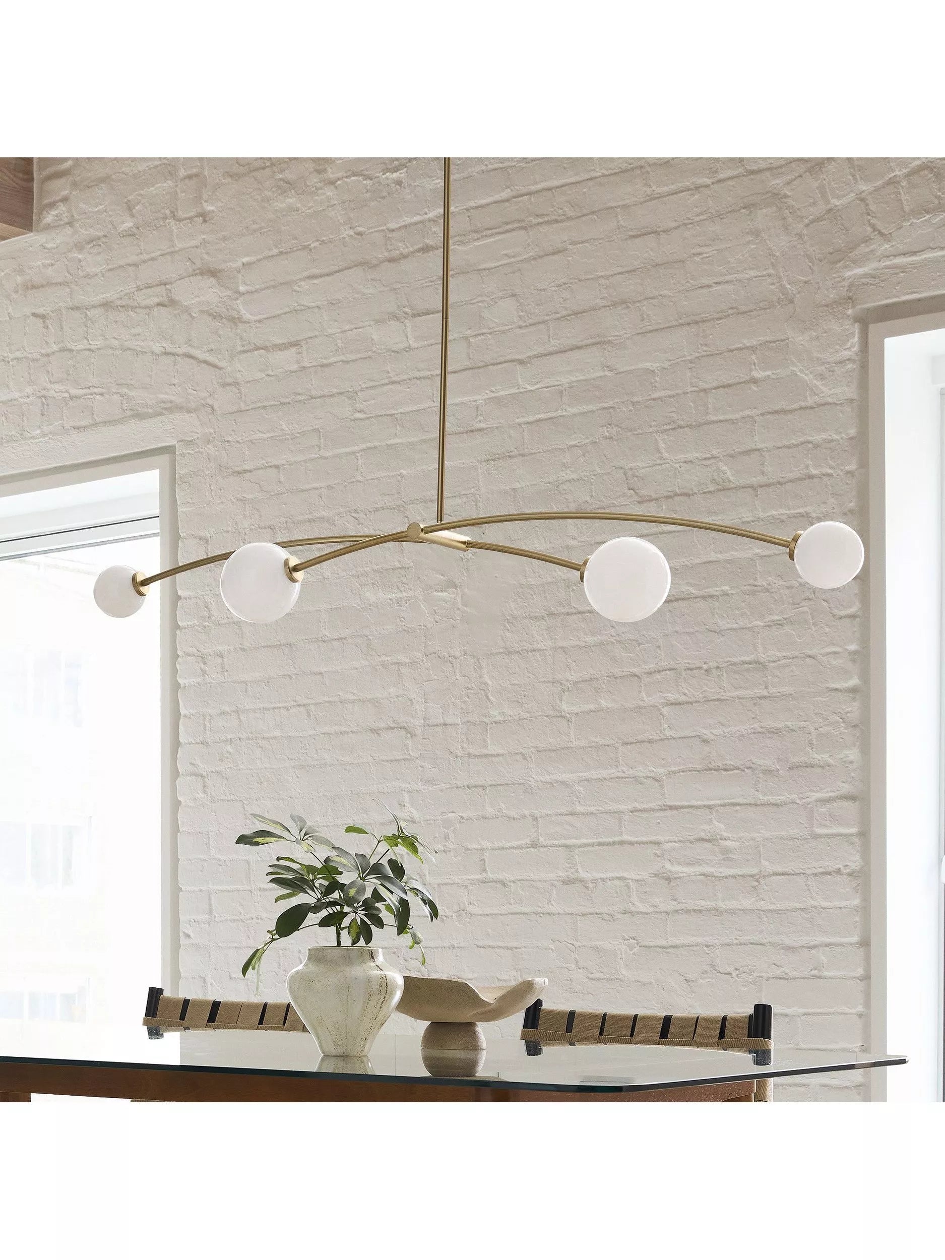 West Elm Holling 4 Arm Ceiling Light metallic bronze - British product