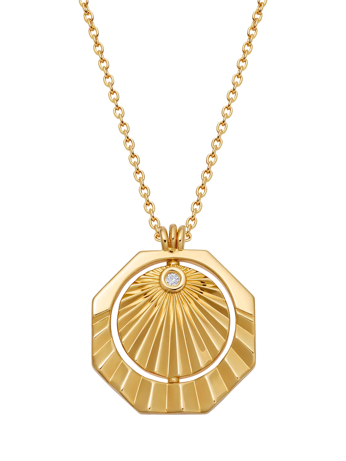 Astley Clarke Celestial Sunrise necklace in gold, UK version