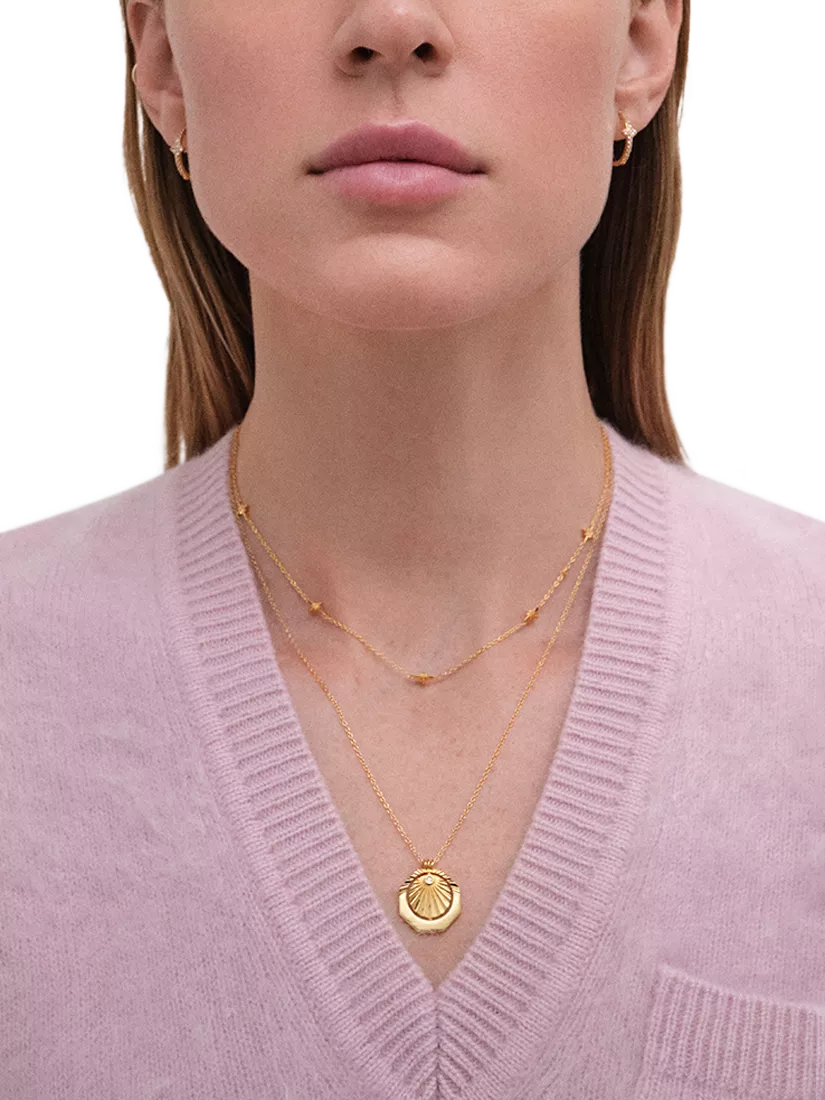 Astley Clarke Celestial Sunrise necklace in gold, UK version