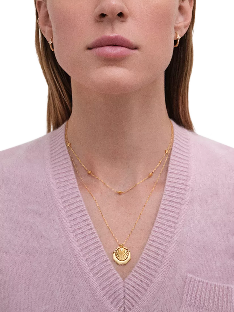 Astley Clarke Celestial Sunrise necklace in gold, UK version
