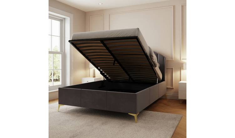 GFW Pettine kingsize ottoman bed frame in grey, UK version