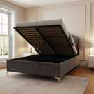 GFW Pettine kingsize ottoman bed frame in grey, UK version