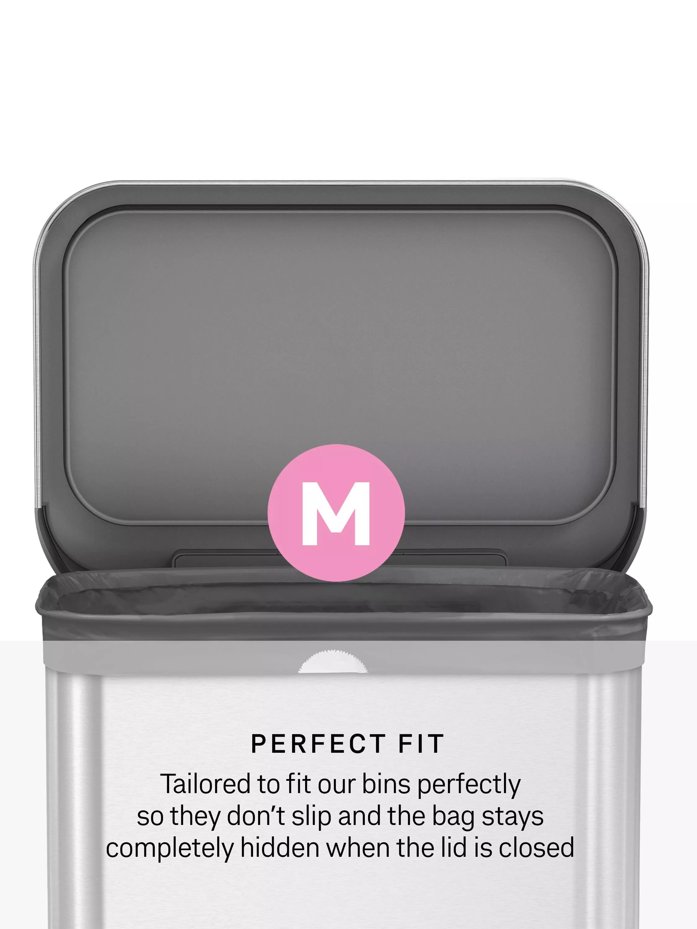 Simplehuman Odorsorb bin liners code M pack of 40, imported from the UK