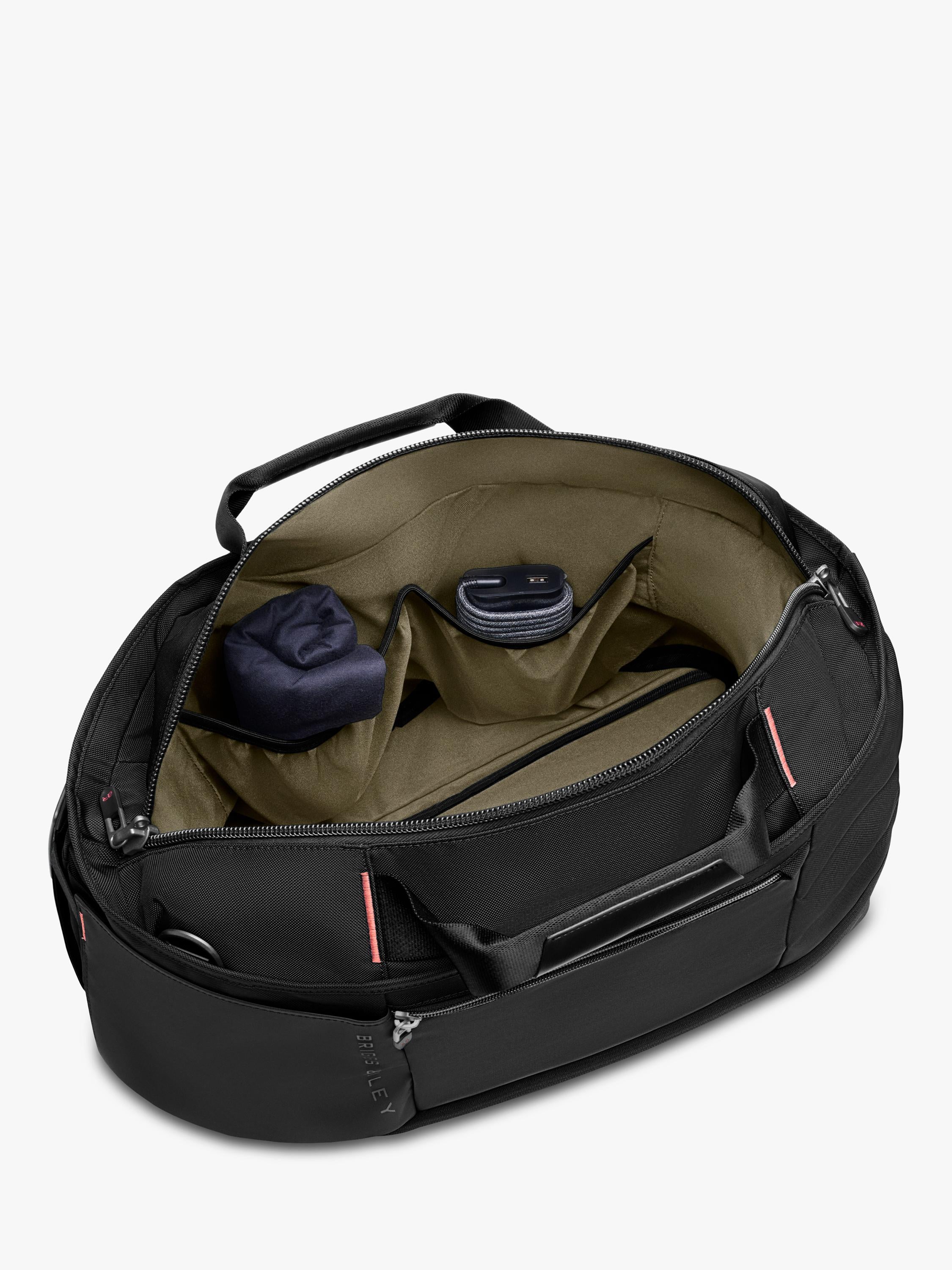 Briggs & Riley expandable duffle bag 31L black, imported from the UK