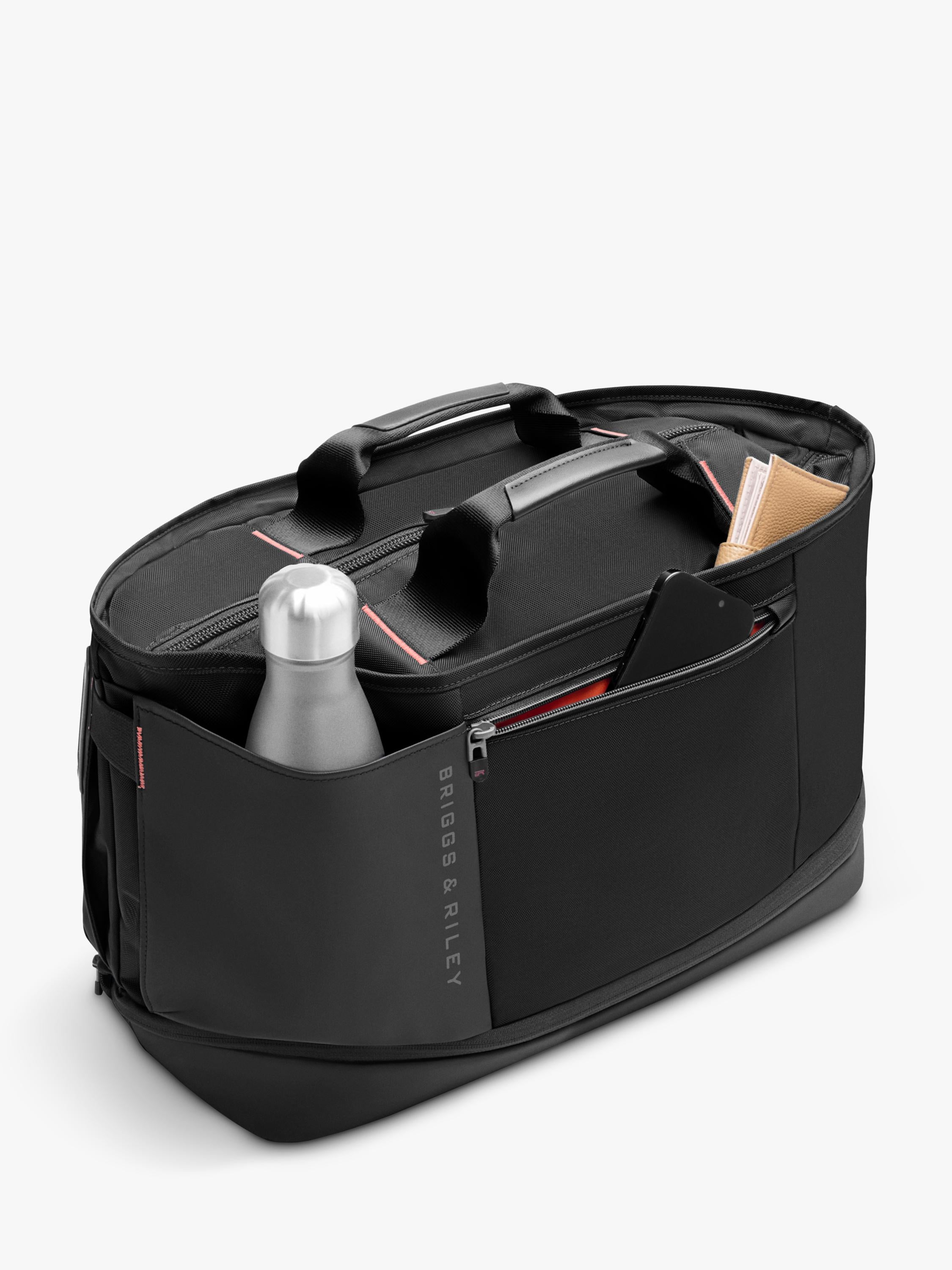 Briggs & Riley expandable duffle bag 31L black, imported from the UK