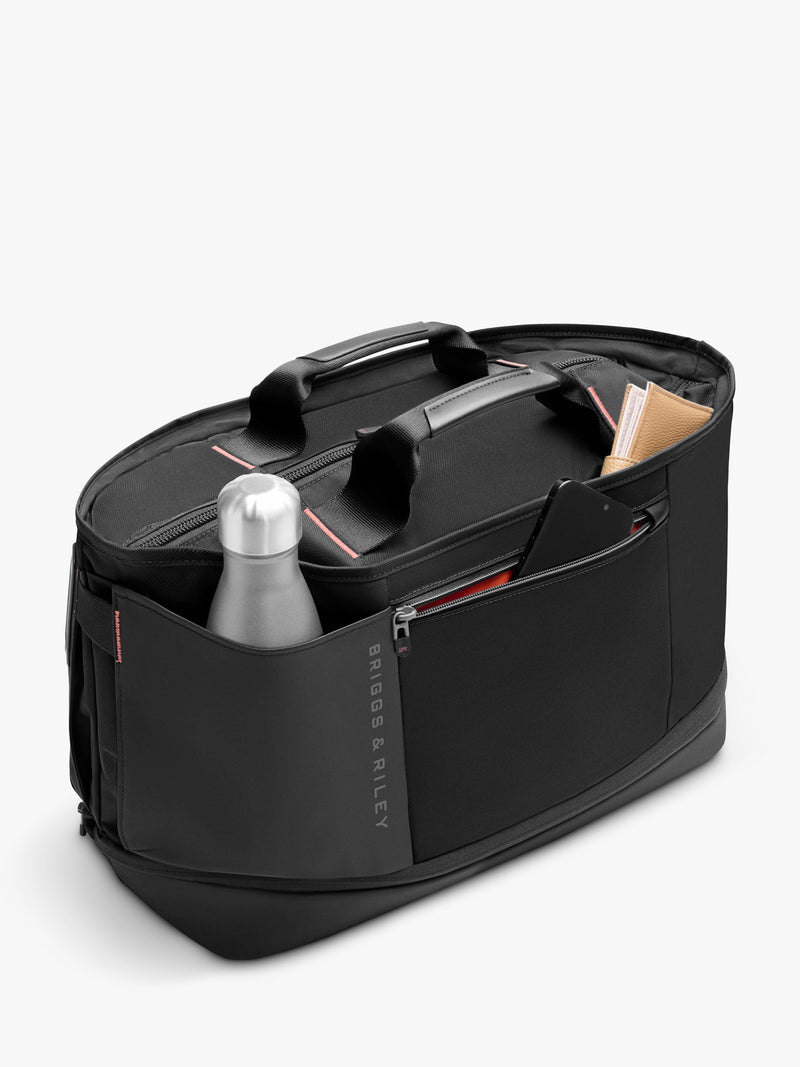Briggs & Riley expandable duffle bag 31L black, imported from the UK