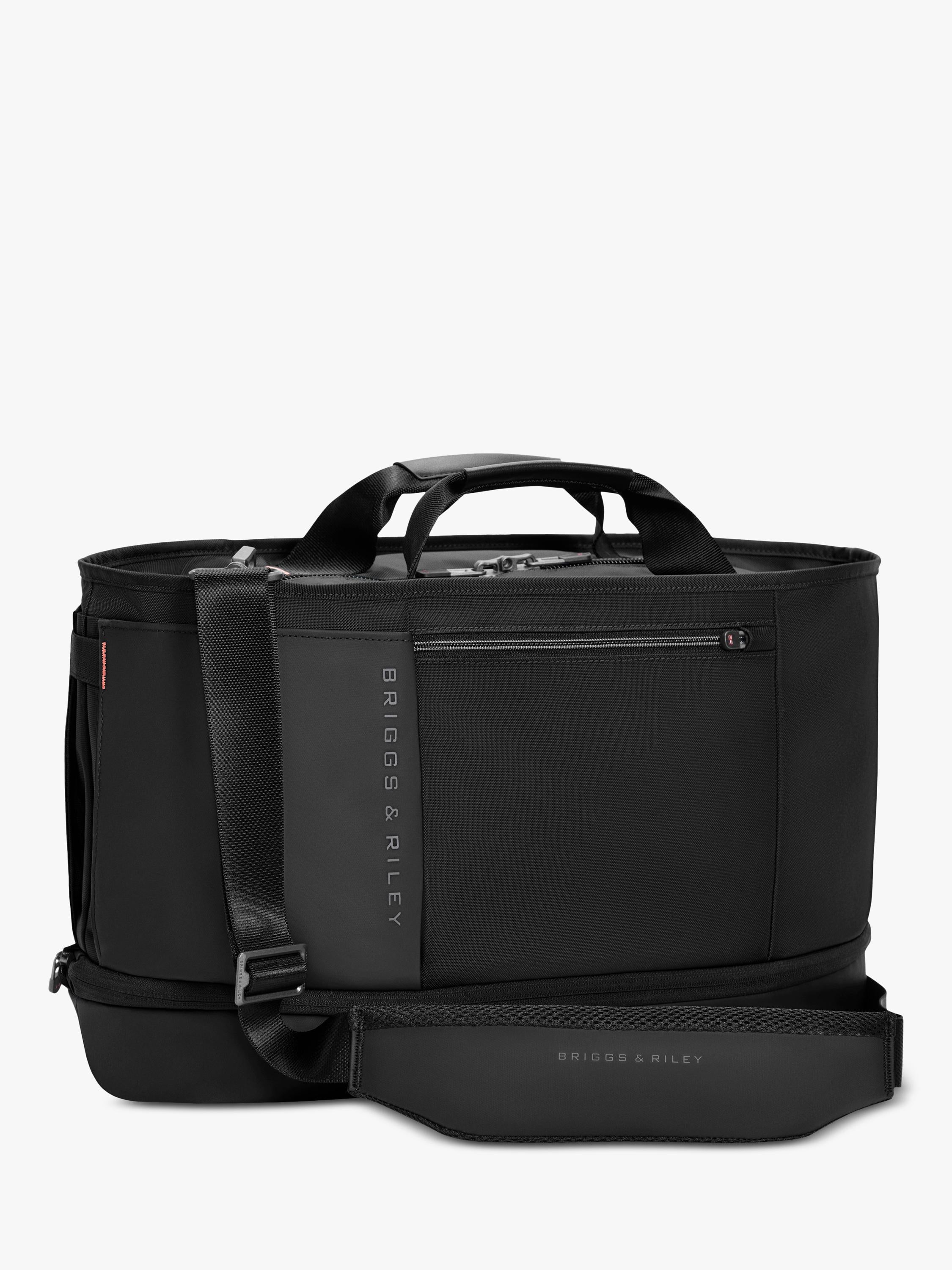 Briggs & Riley expandable duffle bag 31L black, imported from the UK