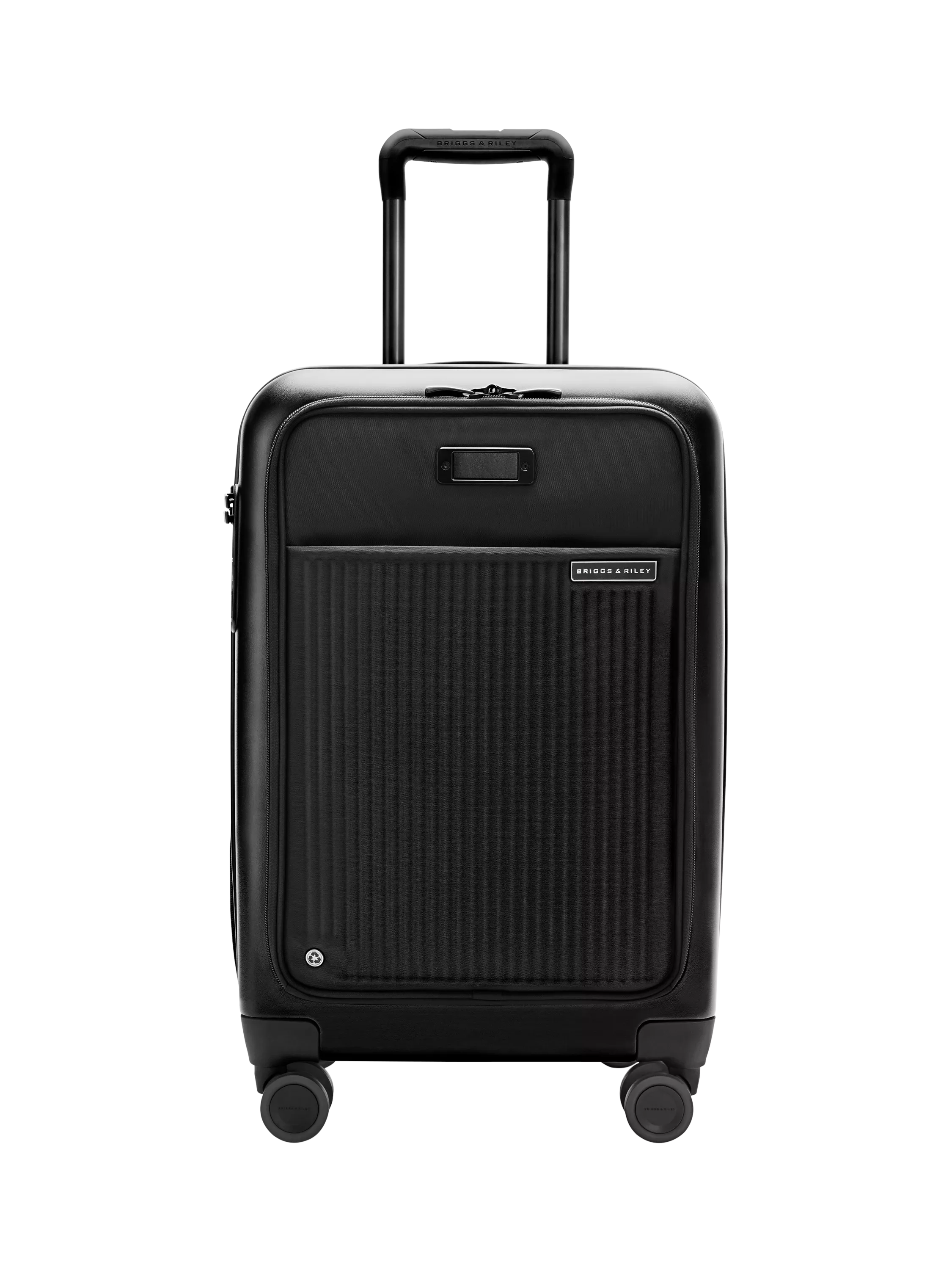 Briggs & Riley Sympatico expandable spinner suitcase 55L black, imported from the UK