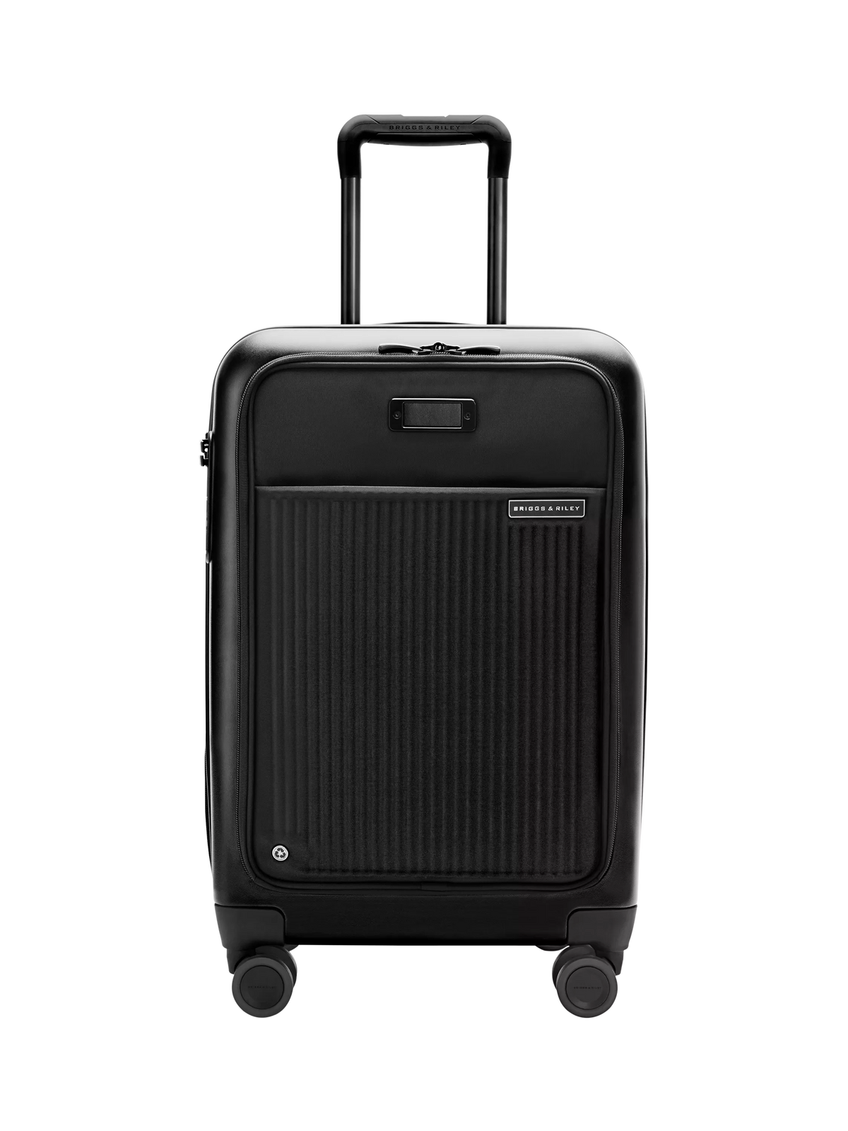 Briggs & Riley Sympatico expandable spinner suitcase 55L black, imported from the UK
