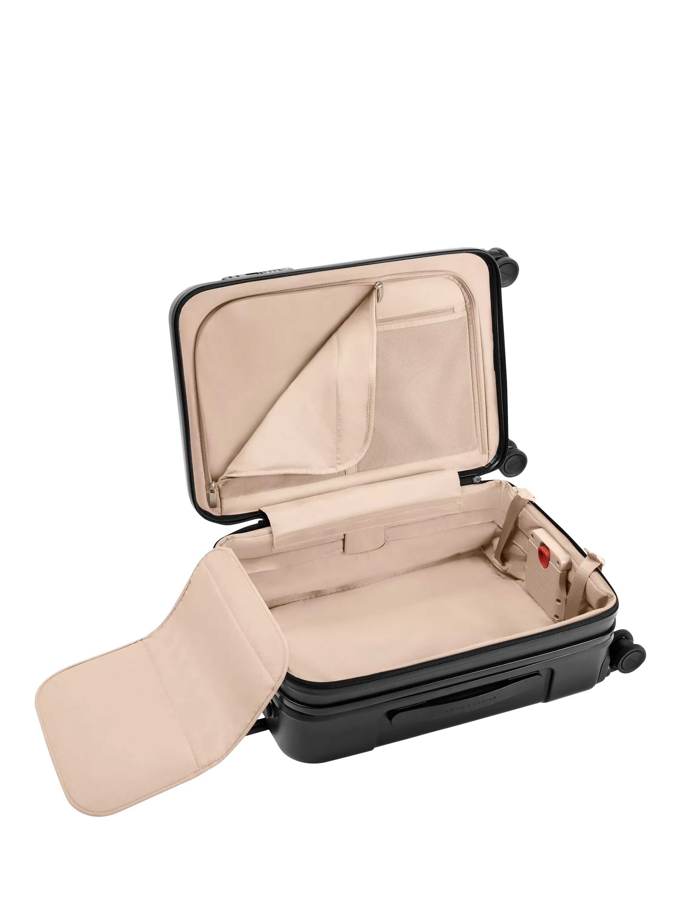 Briggs & Riley Sympatico expandable spinner suitcase 55L black, imported from the UK