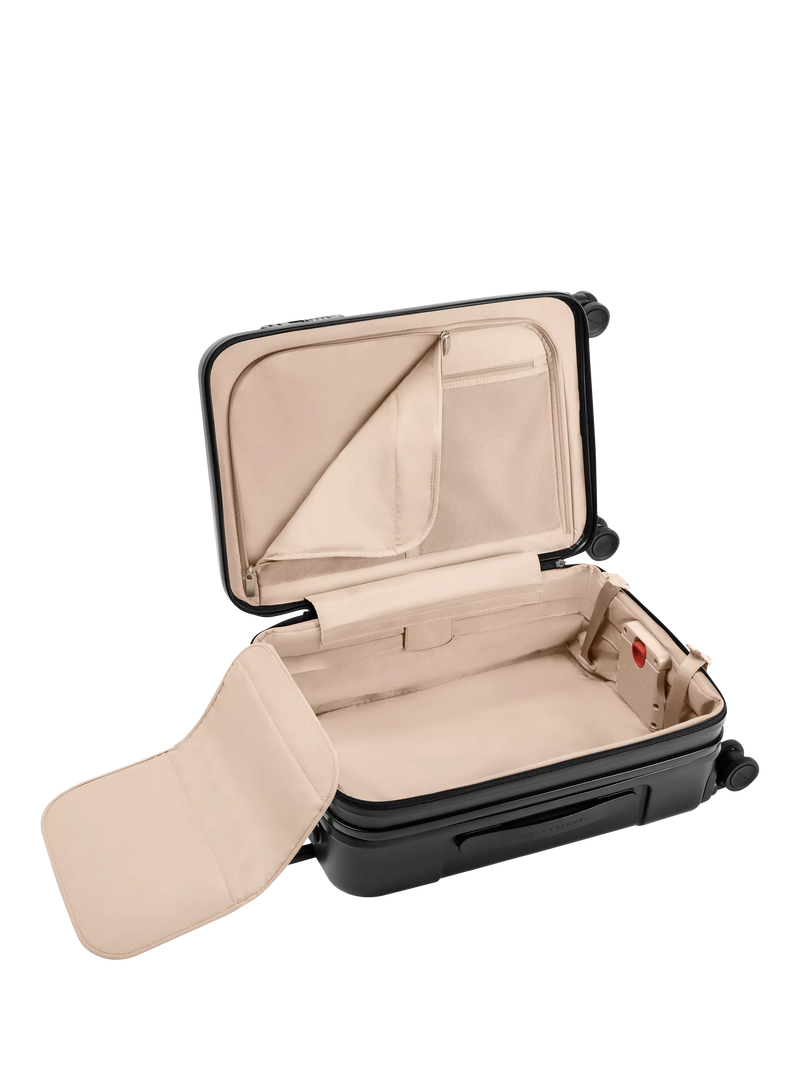 Briggs & Riley Sympatico expandable spinner suitcase 55L black, imported from the UK