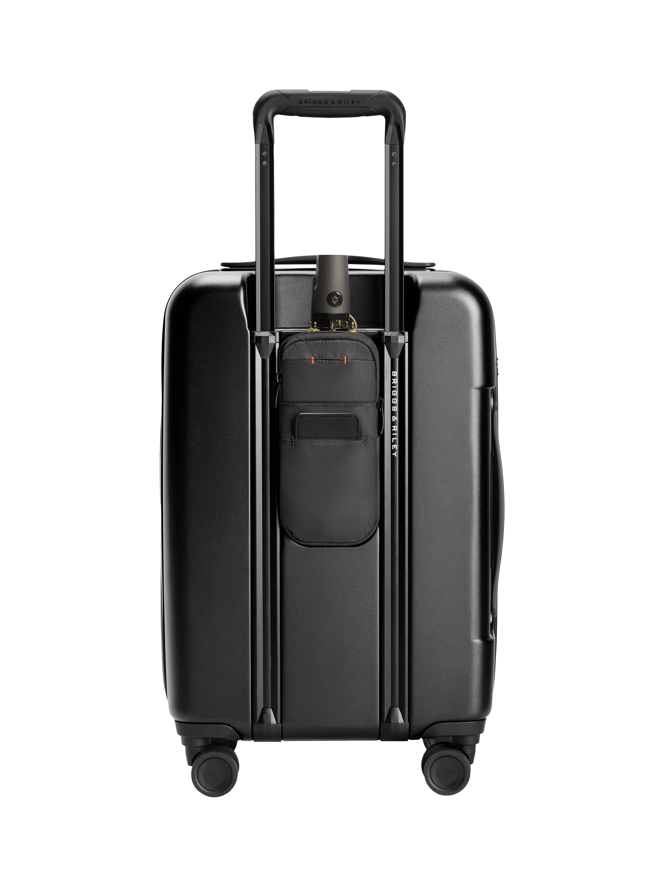 Briggs & Riley Sympatico expandable spinner suitcase 55L black, imported from the UK