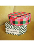 Daisy London compact jewellery case checkerboard green, UK version