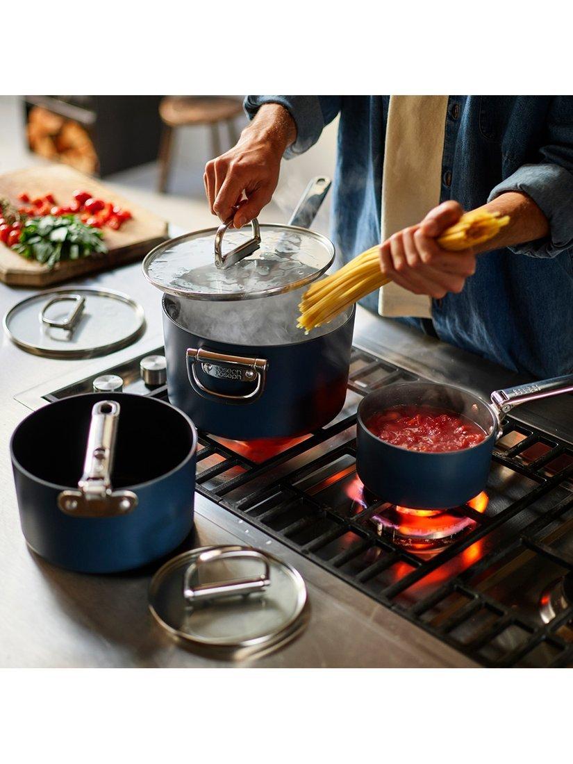 Joseph Joseph 5-piece cookware set folding handle non-stick (British brand)