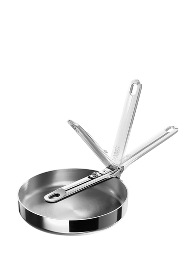 McGrocer Joseph Joseph Space Folding Handle Stainless Steel Frying Pan, 20cm- Buy online at McGrocer