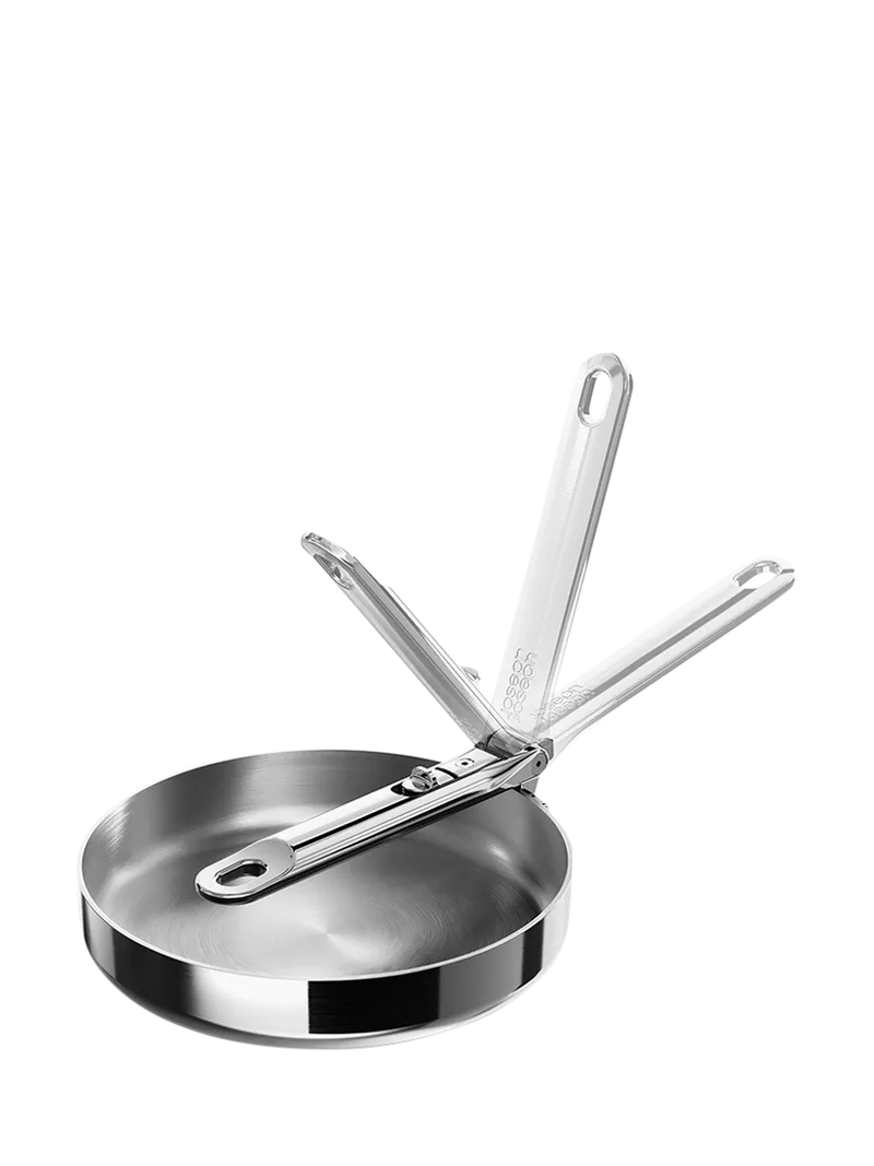Joseph Joseph Space Folding Handle Stainless Steel Frying Pan, 20cm