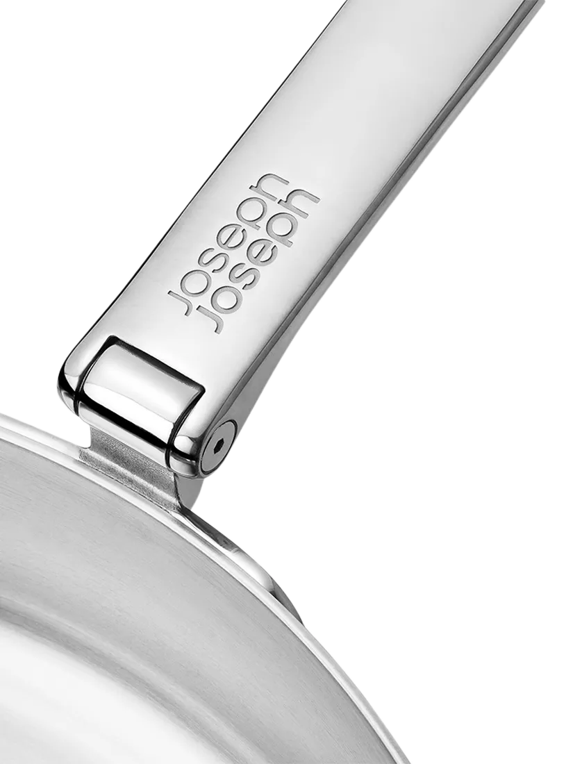 Joseph Joseph Space Folding Handle Stainless Steel Frying Pan, 20cm