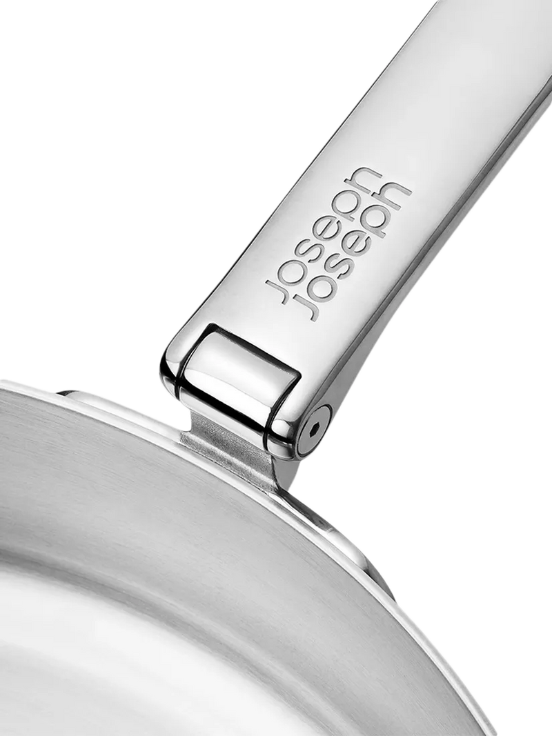Joseph Joseph folding handle stainless steel saute pan with lid 28cm, UK version