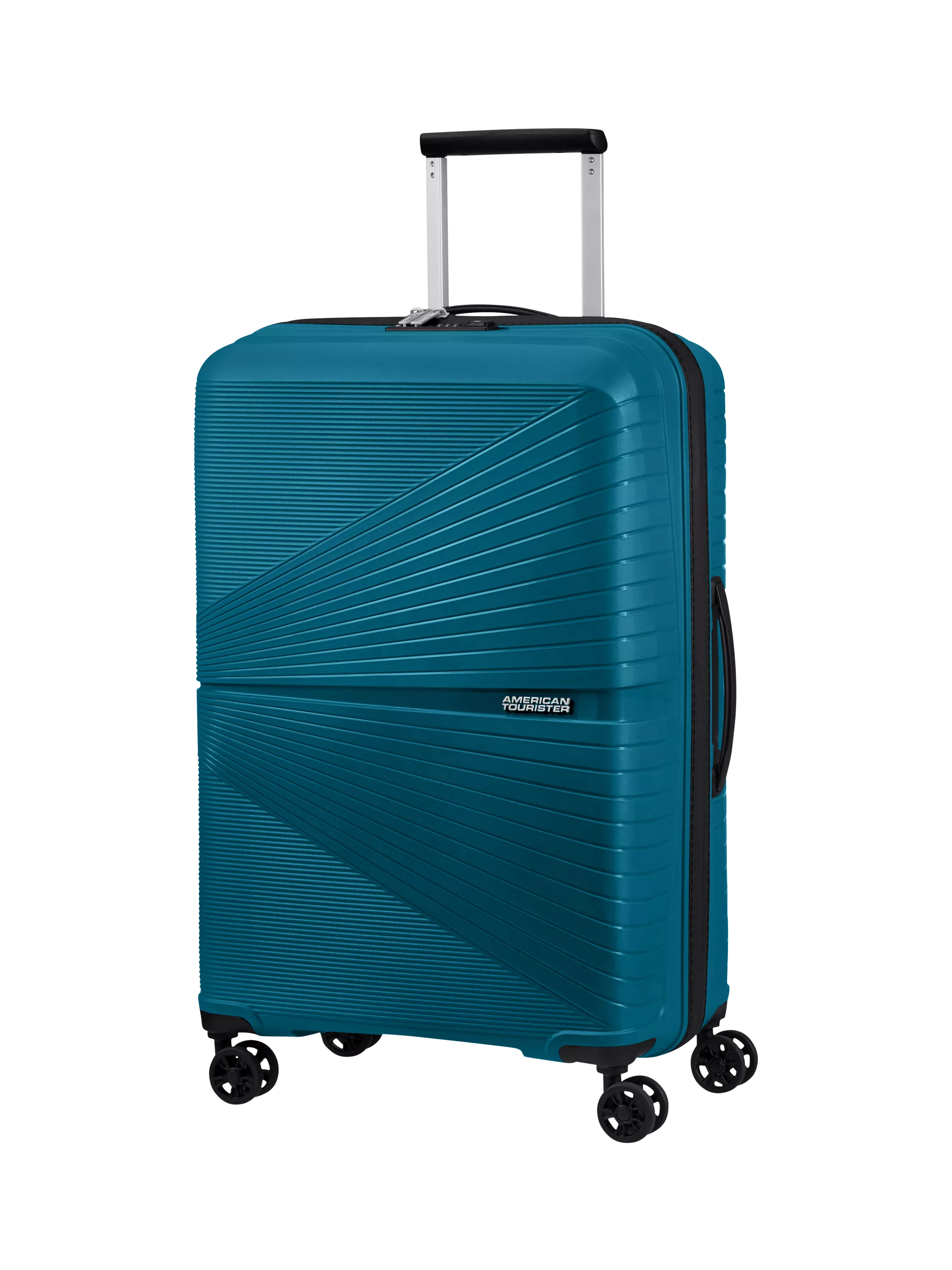 American Tourister Airconic 4-Wheel Spinner 67cm Medium Suitcase, 67L, Deep Ocean