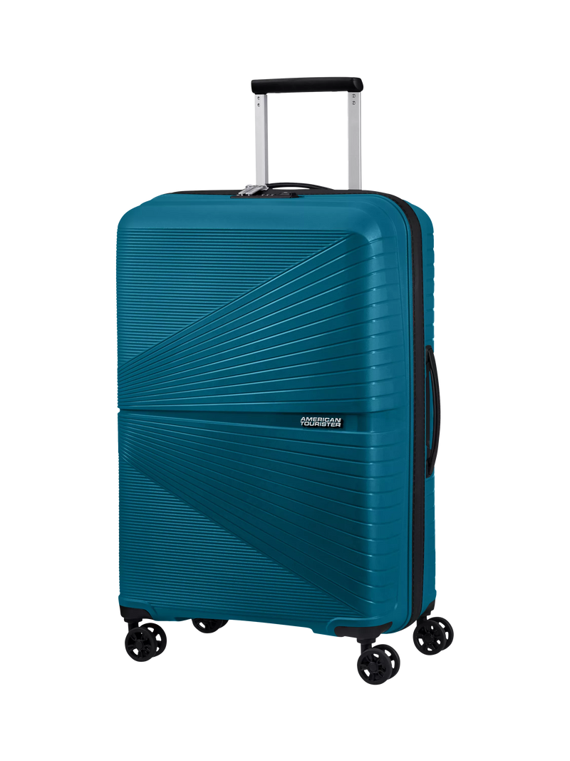 American Tourister Airconic 4-Wheel Spinner 77cm Large Suitcase, 101L, Deep Ocean