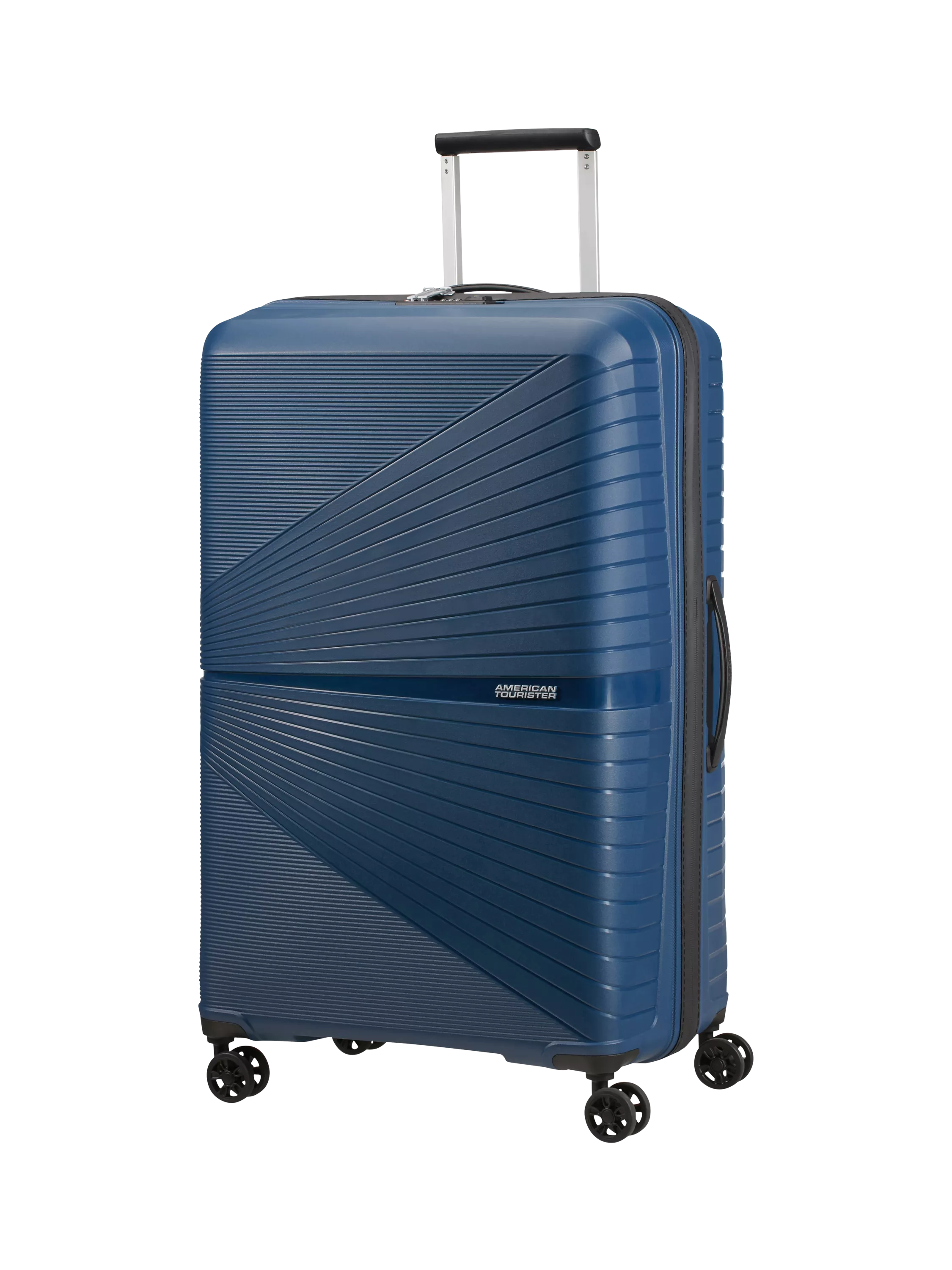 American Tourister Airconic 4-Wheel Spinner 77cm Large Suitcase, 101L, Midnight Navy