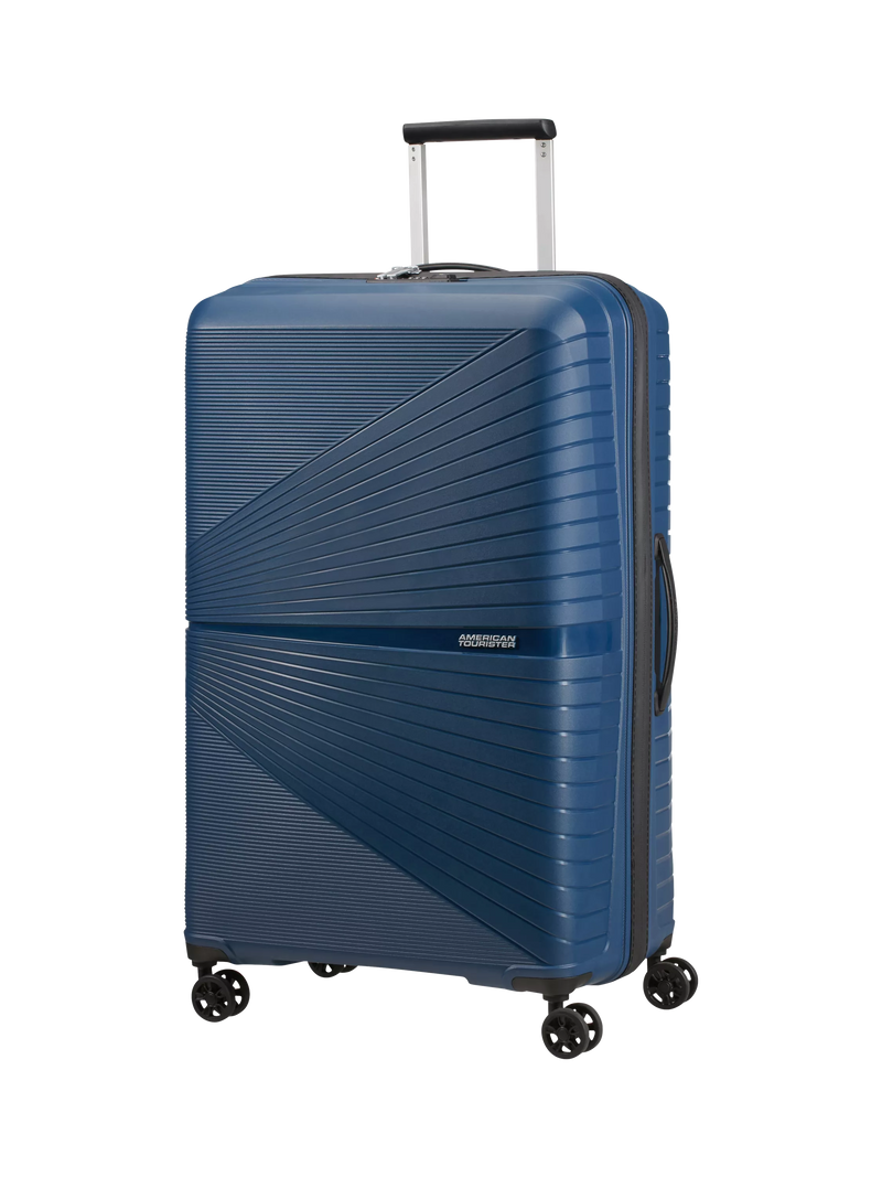 American Tourister Airconic 4-Wheel Spinner 77cm Large Suitcase, 101L, Midnight Navy