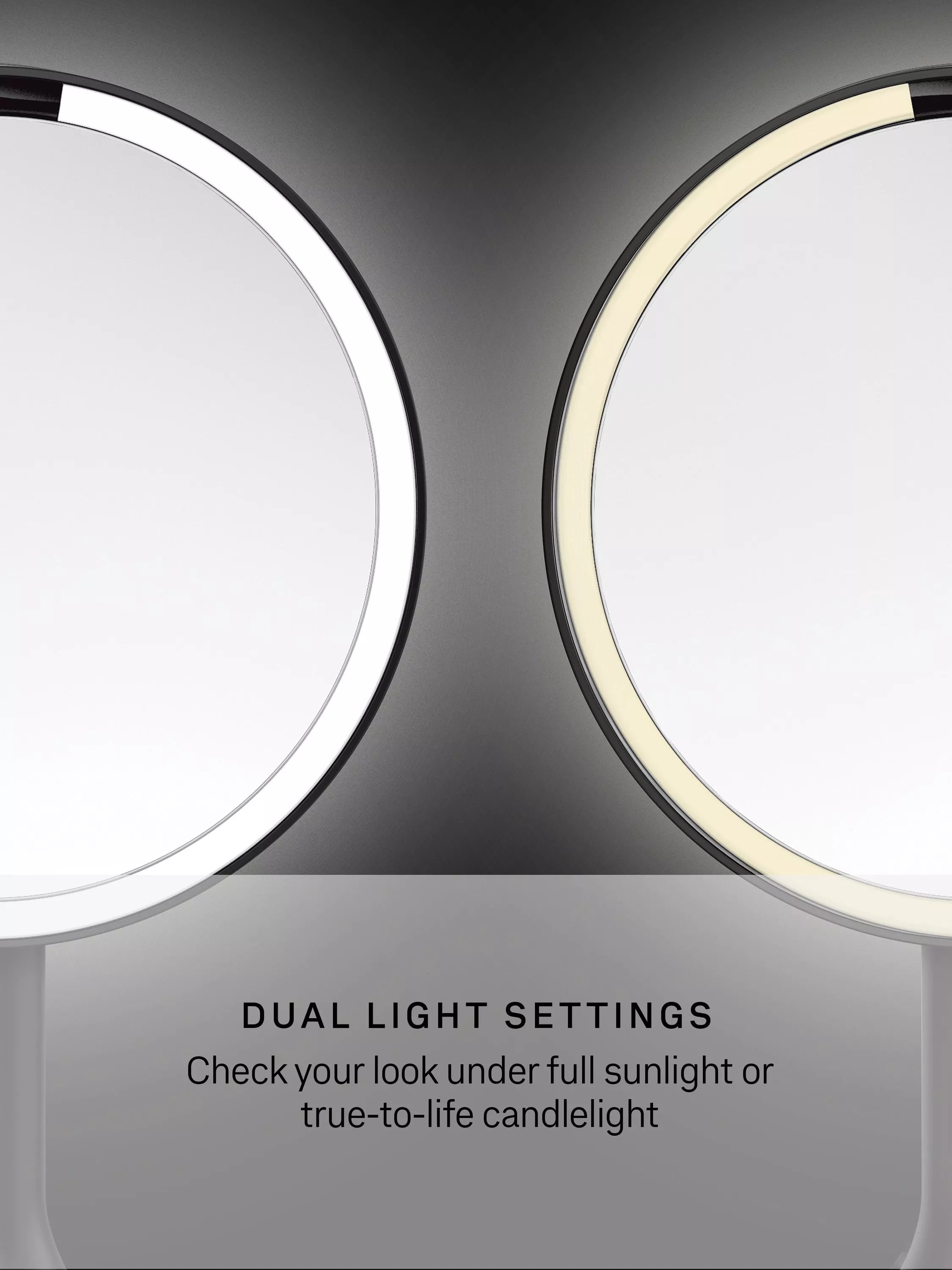 Simplehuman sensor makeup mirror with 5x magnification (British brand)