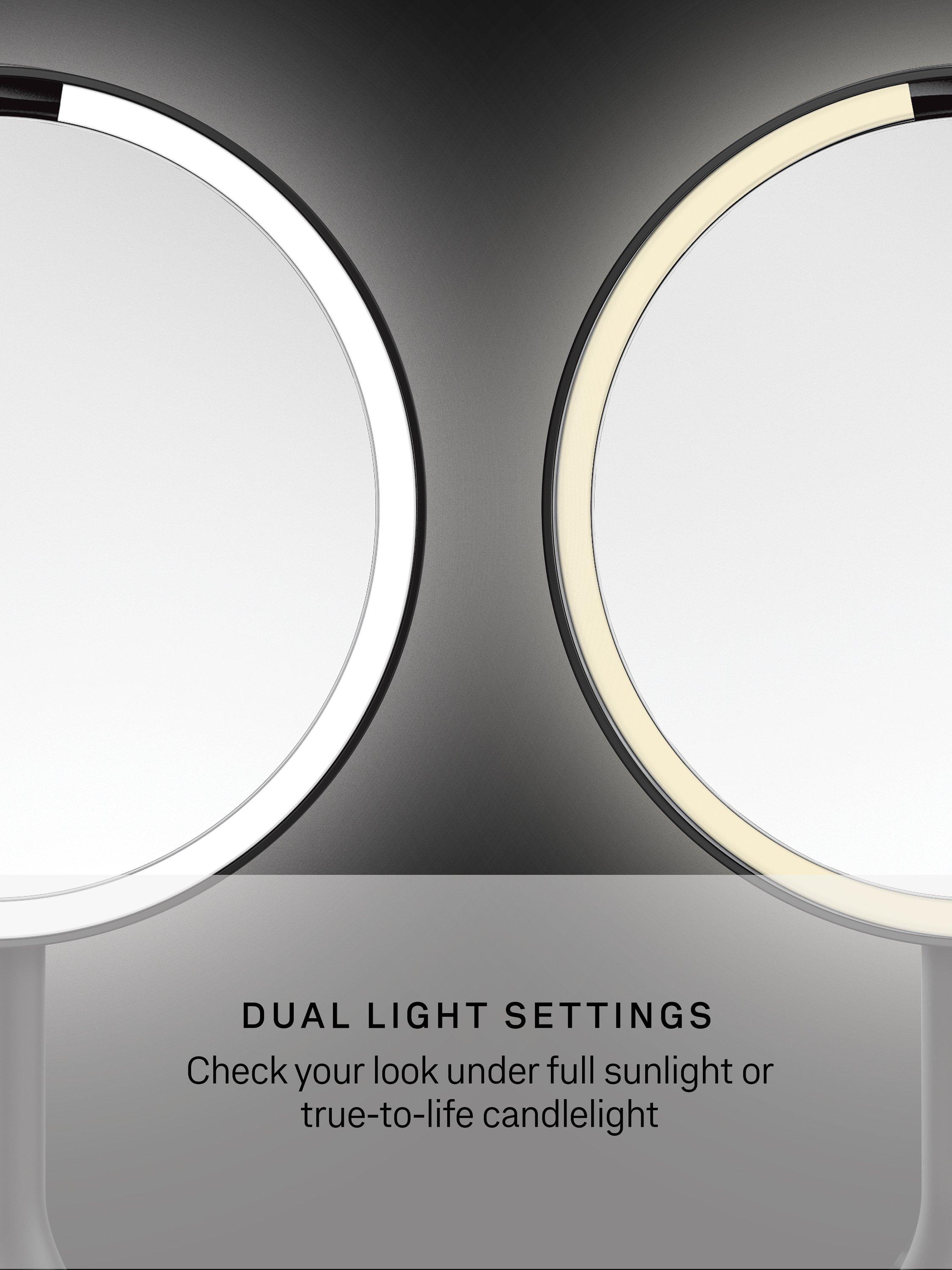 Simplehuman sensor makeup mirror with 5x magnification (British brand)