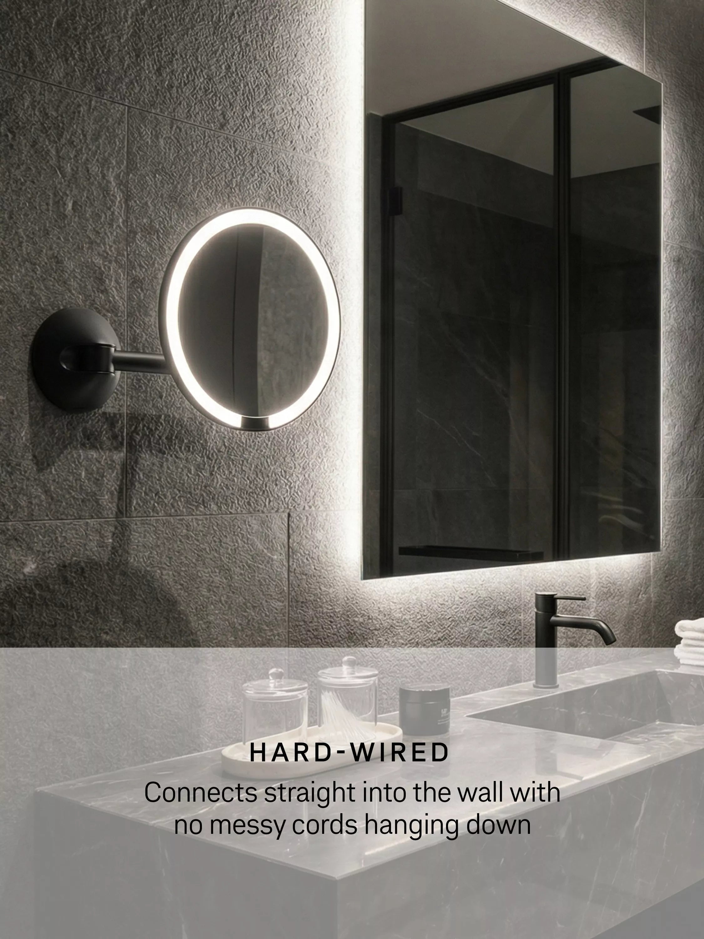 Simplehuman sensor mirror wall mounted 5x magnification, imported from the UK