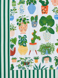 Ulster Weavers plants and striped print tea towels set of 2, imported from the UK