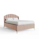 GFW Pettine Kingsize Fabric Ottoman Bed Frame in Pink, UK version