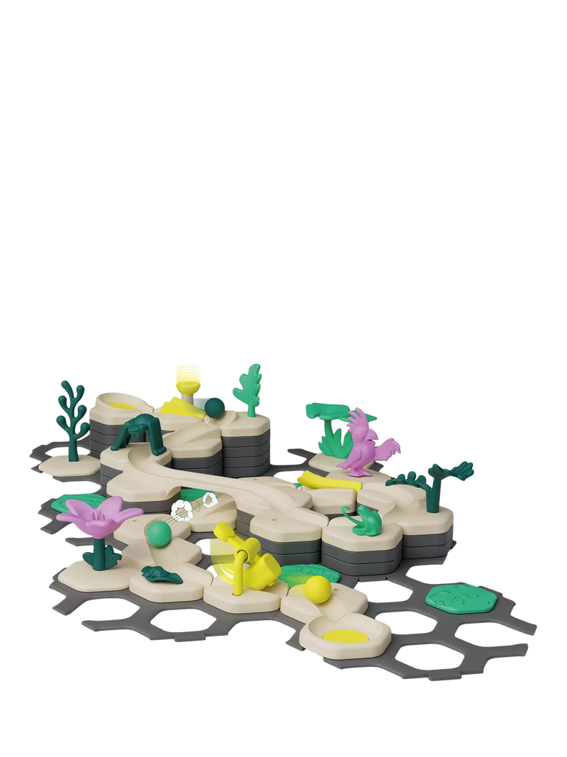 GraviTrax Jungle marble run 100-piece set - British product