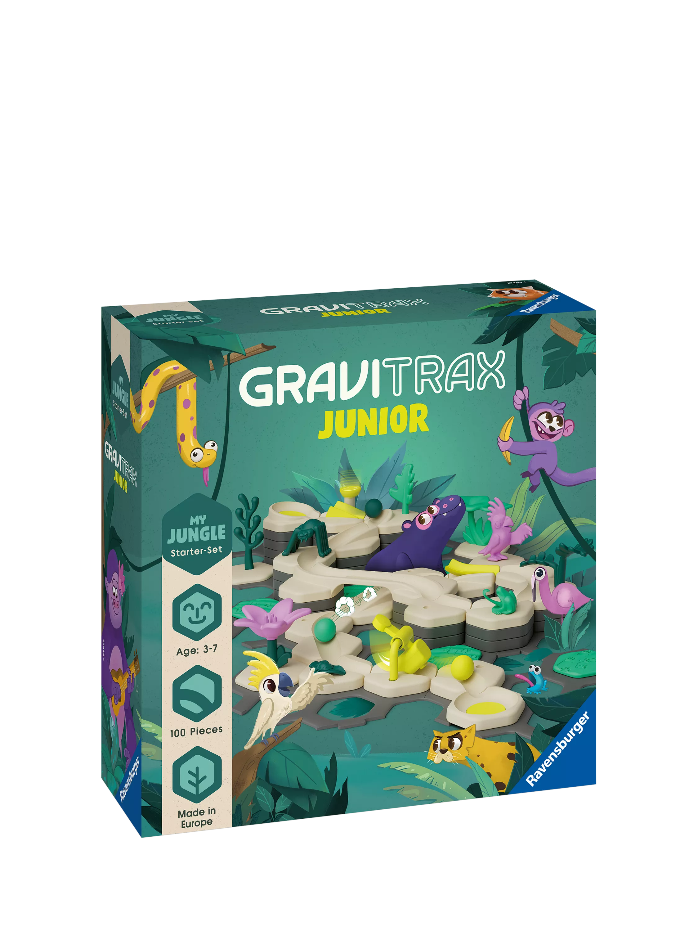 GraviTrax Jungle marble run 100-piece set - British product