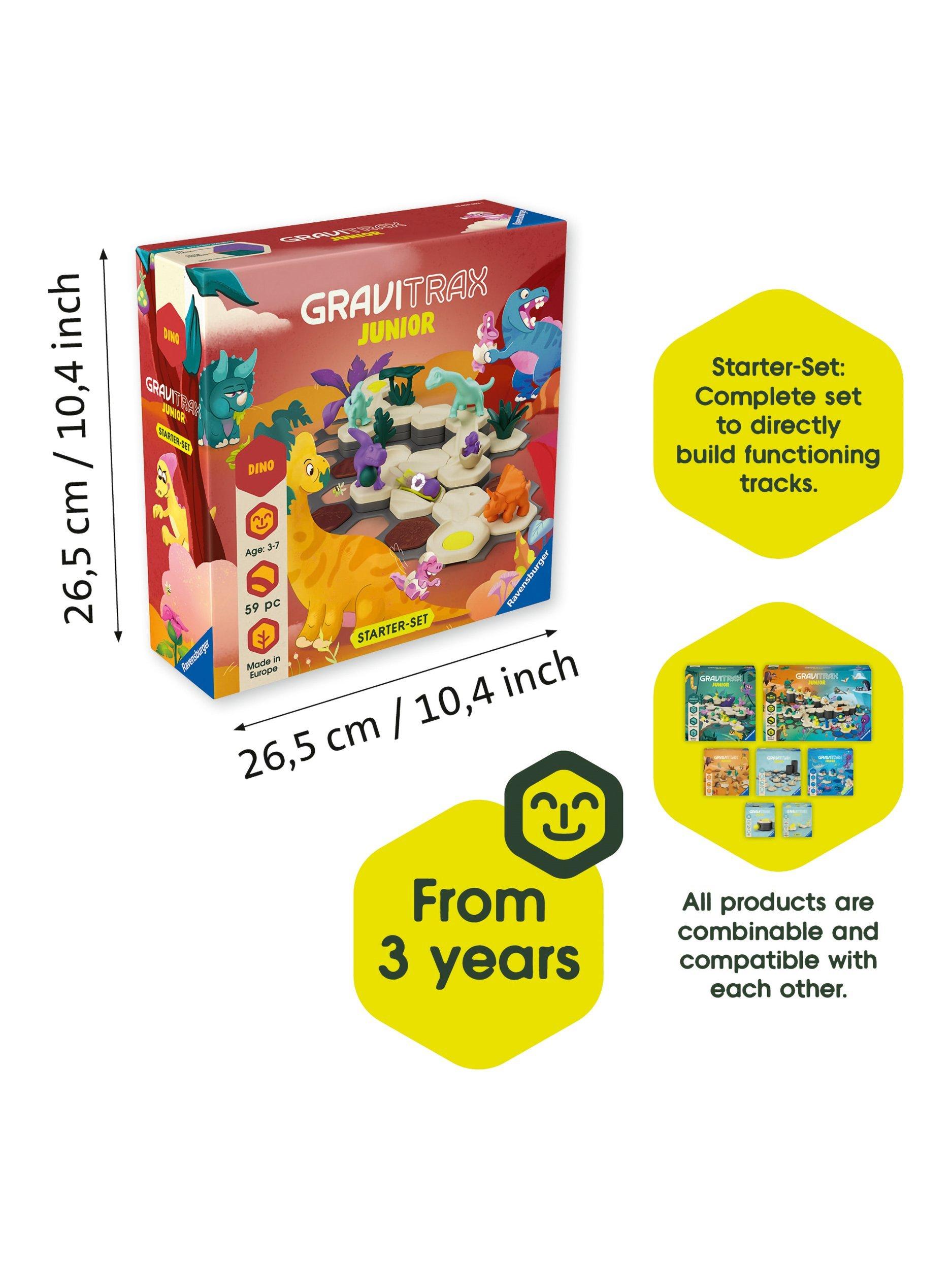 GraviTrax Junior dinosaur marble run starter set (British brand)