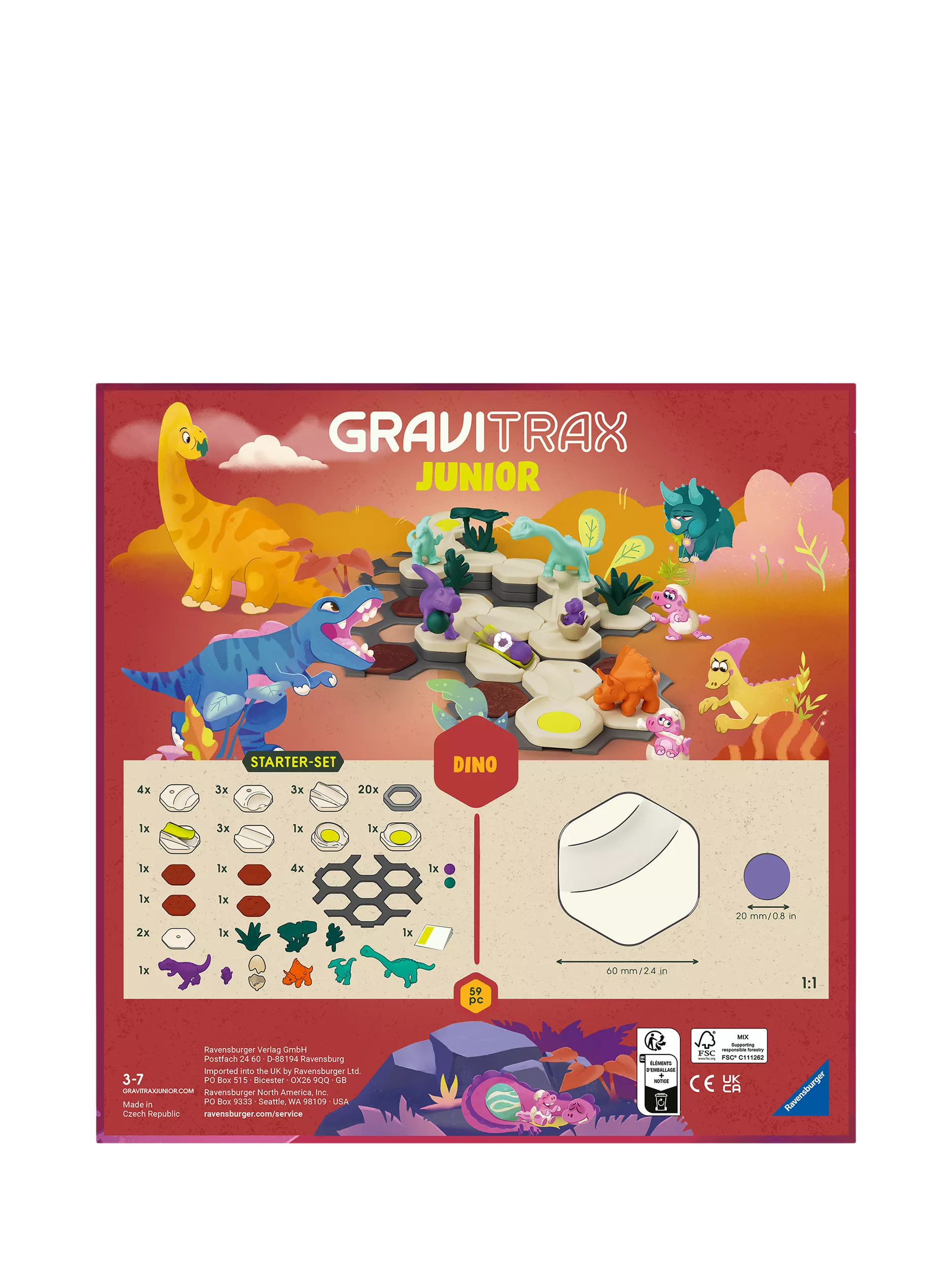 GraviTrax Junior dinosaur marble run starter set (British brand)