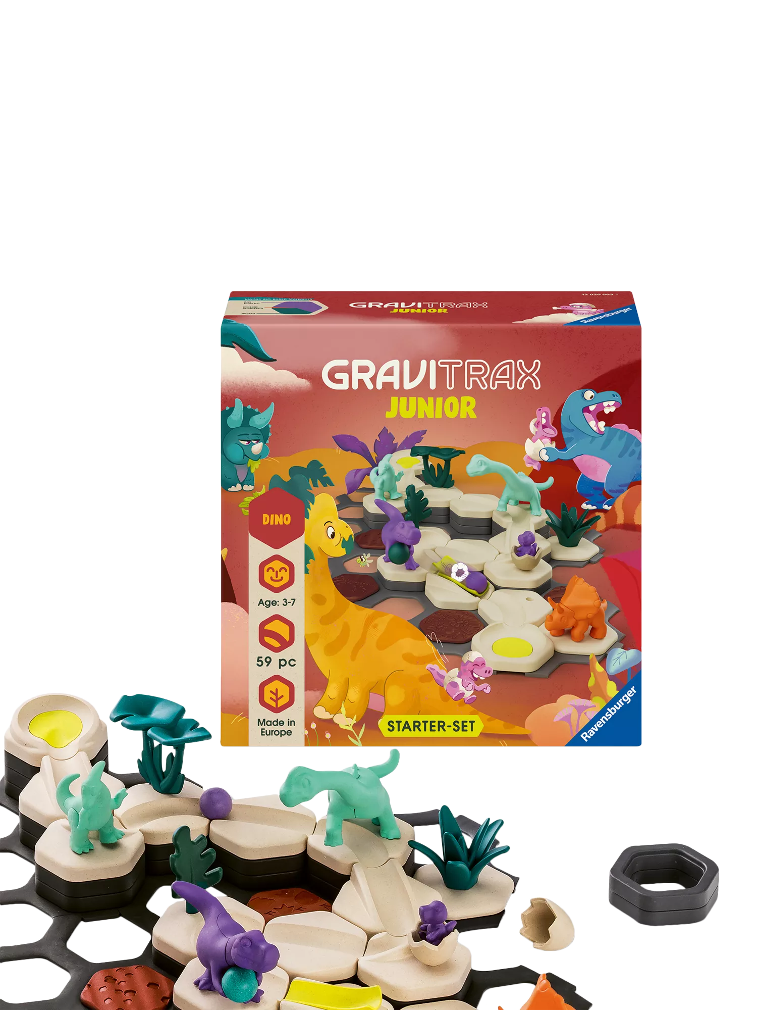 GraviTrax Junior dinosaur marble run starter set (British brand)